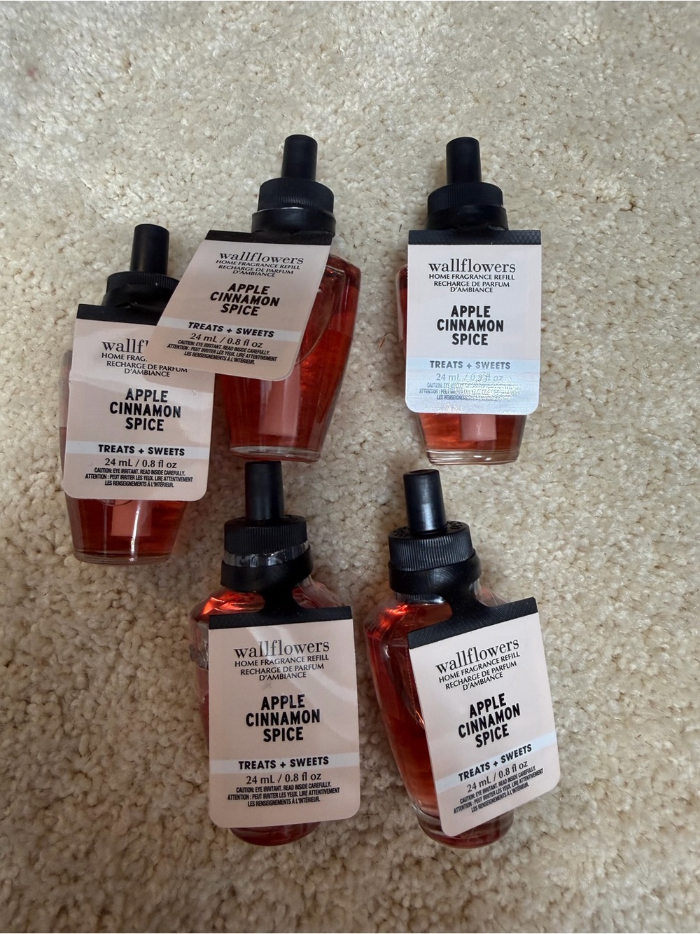 NEW NWT 5 Bath & Body Works Refills-Apple Cinnamon Spice